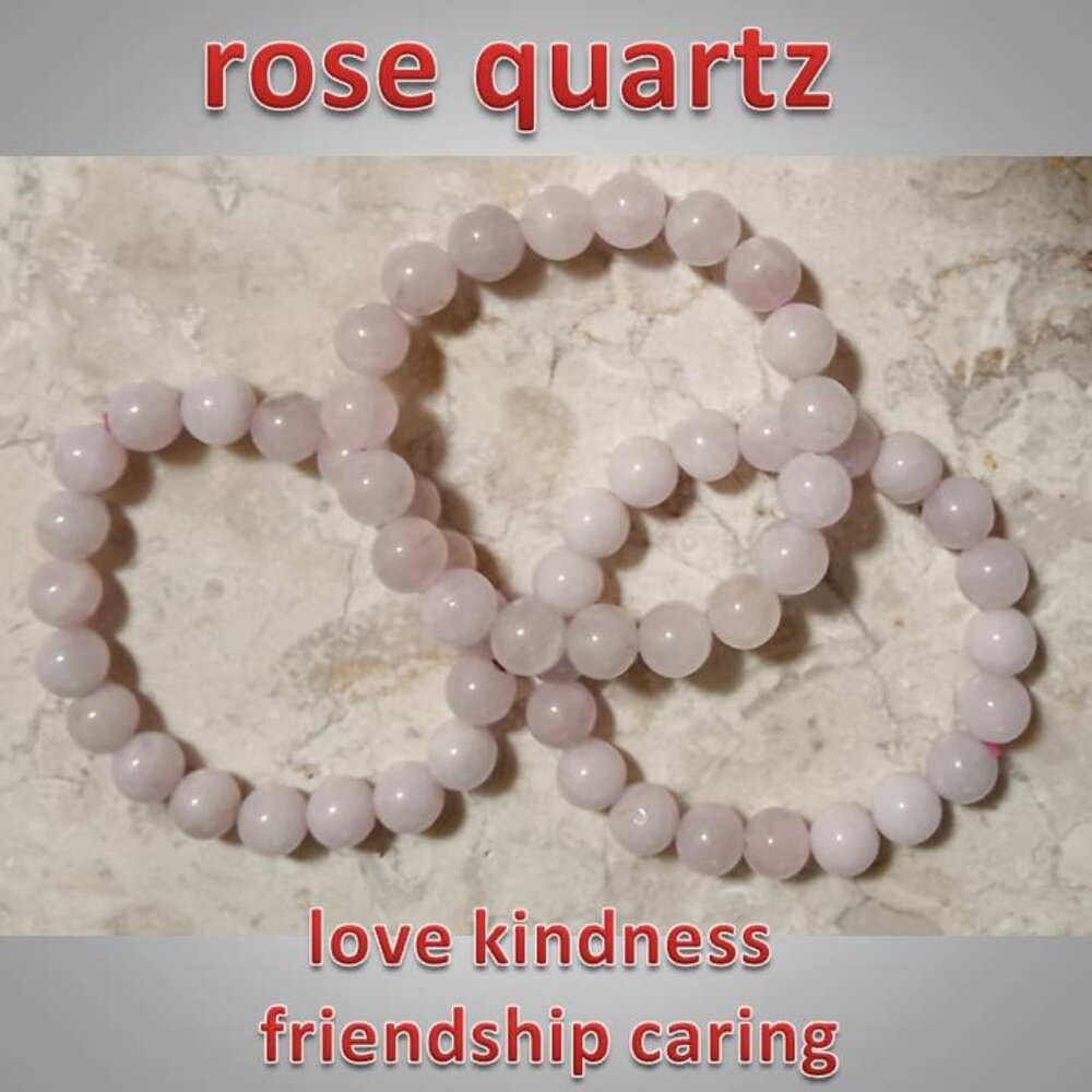 rose quartz bracelet : love kindness chakra friendship